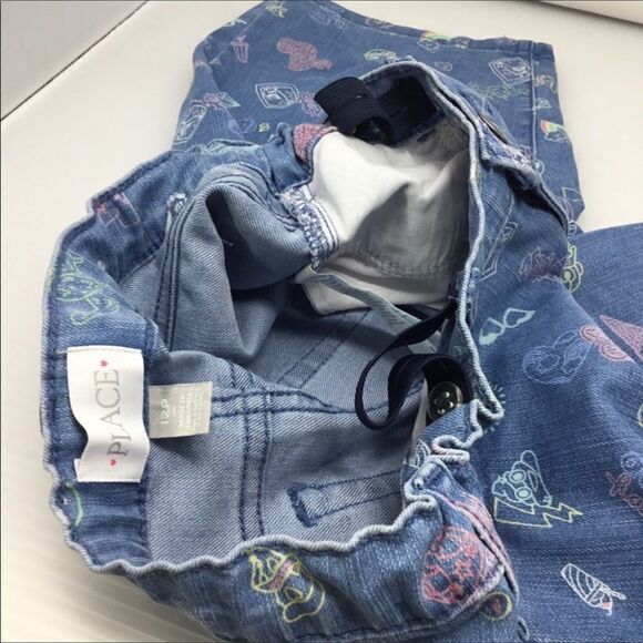 Children’s Place Emoji Stenciled Bermuda Shorts E7 - Picture 4 of 4